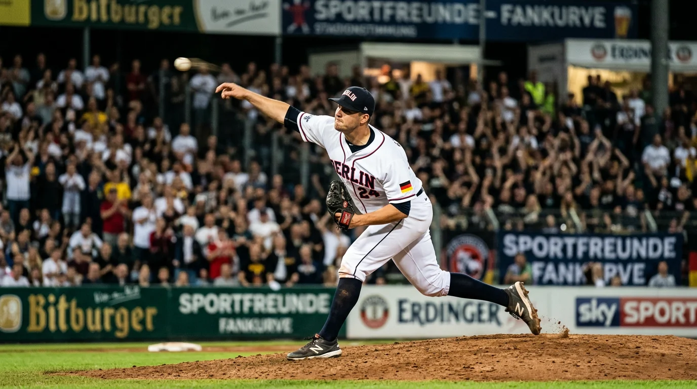 Baseball-Pitcher beim Wurf auf dem Mound für Prop-Bet-Analyse