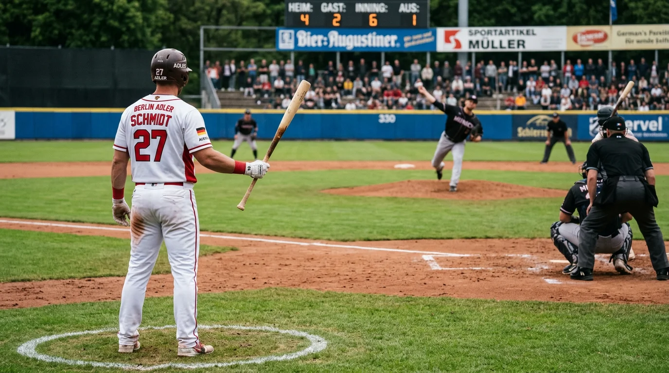 Baseball-Batter im On-Deck-Circle für Platoon-Splits-Analyse